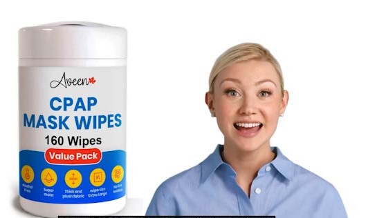 thumbnail video image 2 of Aveen CPAP Mask Cleaning Wipe, 160 Extra Large Wet Wipes, Unscented, Lint Free Wipes for for Daily Cleaning of CPAP Masks, 2 of 8