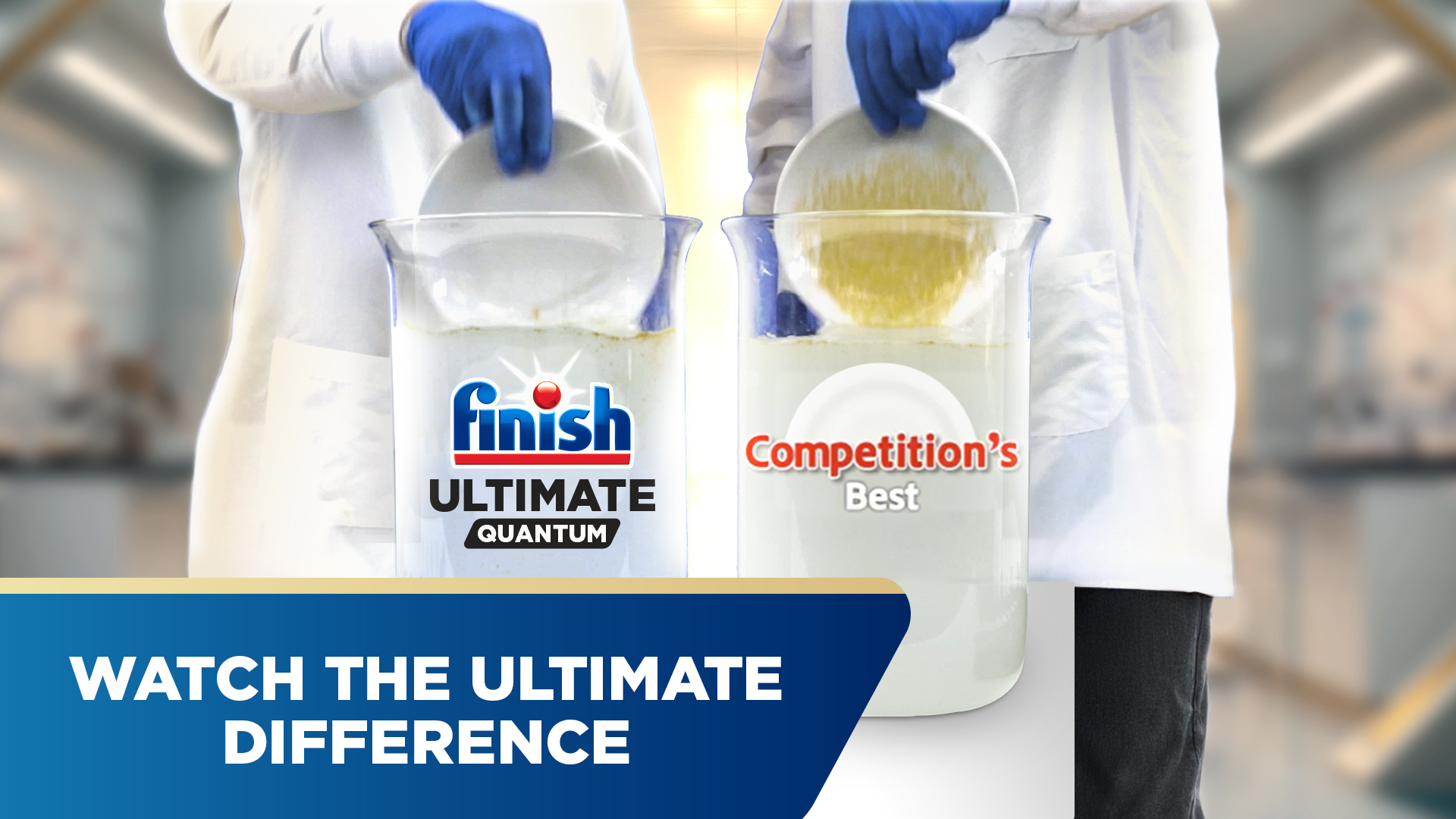 thumbnail video image 2 of Finish Ultimate Quantum Dishwasher Pods, Dishwasher Detergent Dish Soap, 50% More Cleaning Power, 38 Tabs, 2 of 14