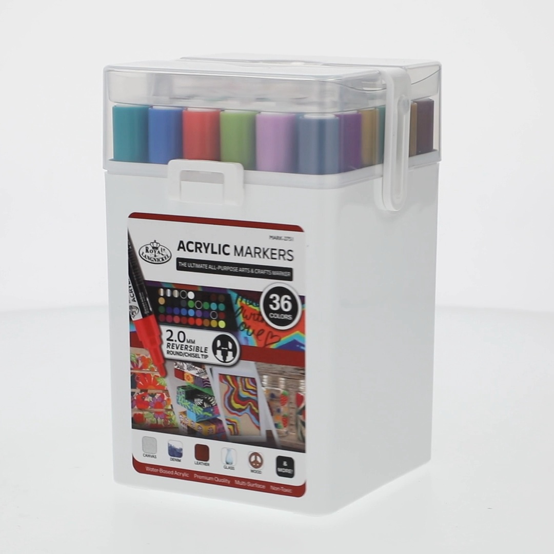 Royal & Langnickel Acrylic Paint Marker Set, 36pc, 2mm, Assorted