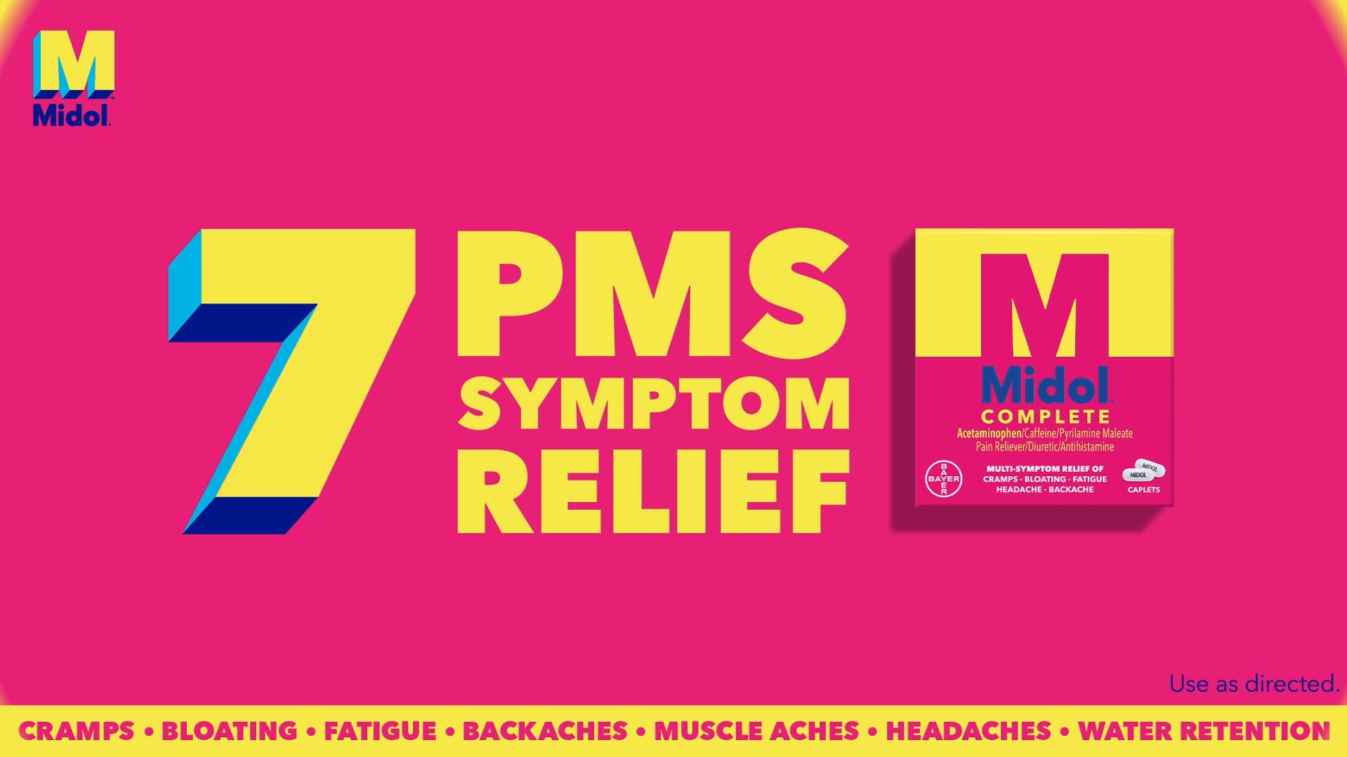 thumbnail video image 2 of Midol Complete on The Go, For Relief of Menstrual Pain, 25 Pouches, 2 of 13