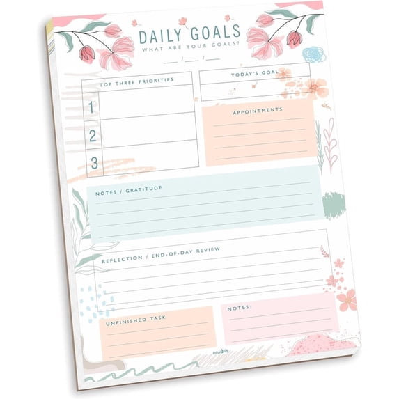 thumbnail video image 2 of Daily Goals, Gratitude List, Planner, Do List Organiser, Personal Planner Journal, 8.25 x 11.25 Inches, 53 Pages, 2 of 6
