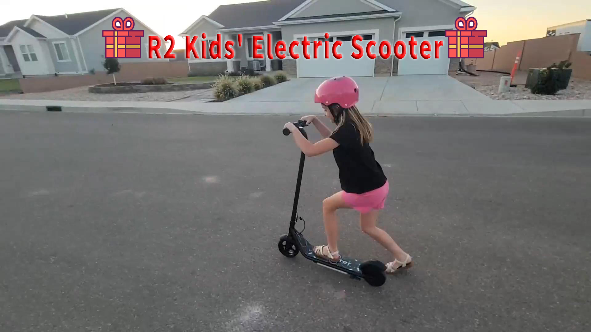 thumbnail video image 2 of Rolldustry R2 150W Kid Electric Scooter for Age 5 and up, Max 10Mph, Magnetic Charging, 3-Color Pedal Lights, Double Brake, Anti-Slip Pedal, Blue, 2 of 13