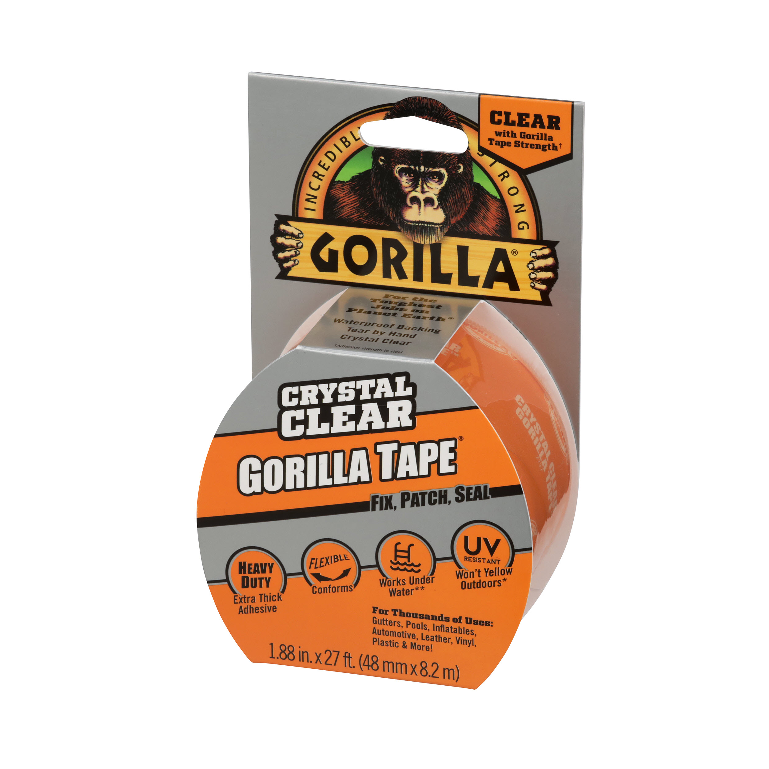 Gorilla Crystal Clear Double-Sided Super Glue Tape 5/8 inx20 ft Assembled  Product Weight 0.089 lbs 