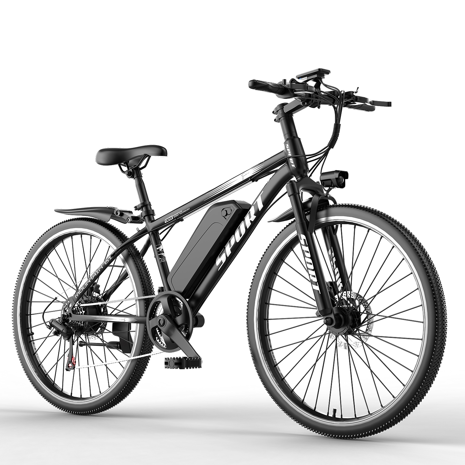 thumbnail video image 2 of F28-1500W Peak 26" Electric Mountain Bike for Adults,48V 10.5A Off-Road E-Dirt Bike (Removable Battery）55 Mile Range,LCD Display,365 lbs Capacity,Pneumatic Tires-UL2849 Certified (Camp,Trail Rid), 2 of 13