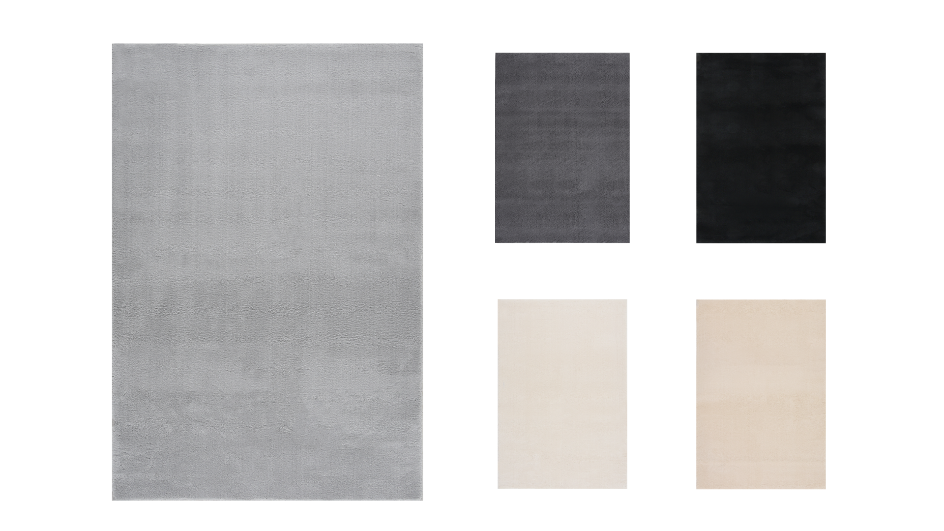 thumbnail video image 2 of vidaXL 5x7.5 Ft Modern Area Rug, Soft Plush Fluffy Low Pile, Anti-Slip Backing, Gray, 2 of 8