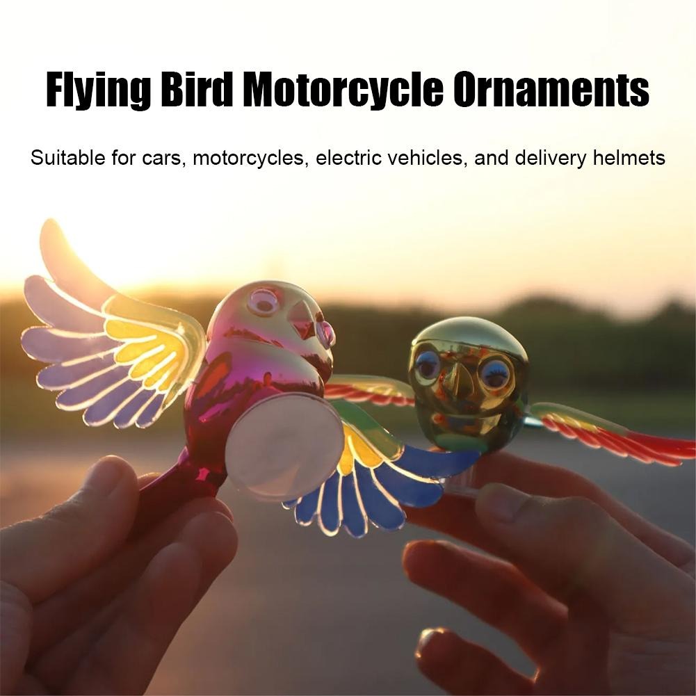 thumbnail video image 2 of SSKFHGI Car Flying Bird Ornament - Fits Car, Motorcycle & Bicycle, Wind-Activated Flapping Wings, Exterior Decoration for Mirrors, Handlebars, Easy Stick-On Installation, 1/2 PCS, 2 of 15