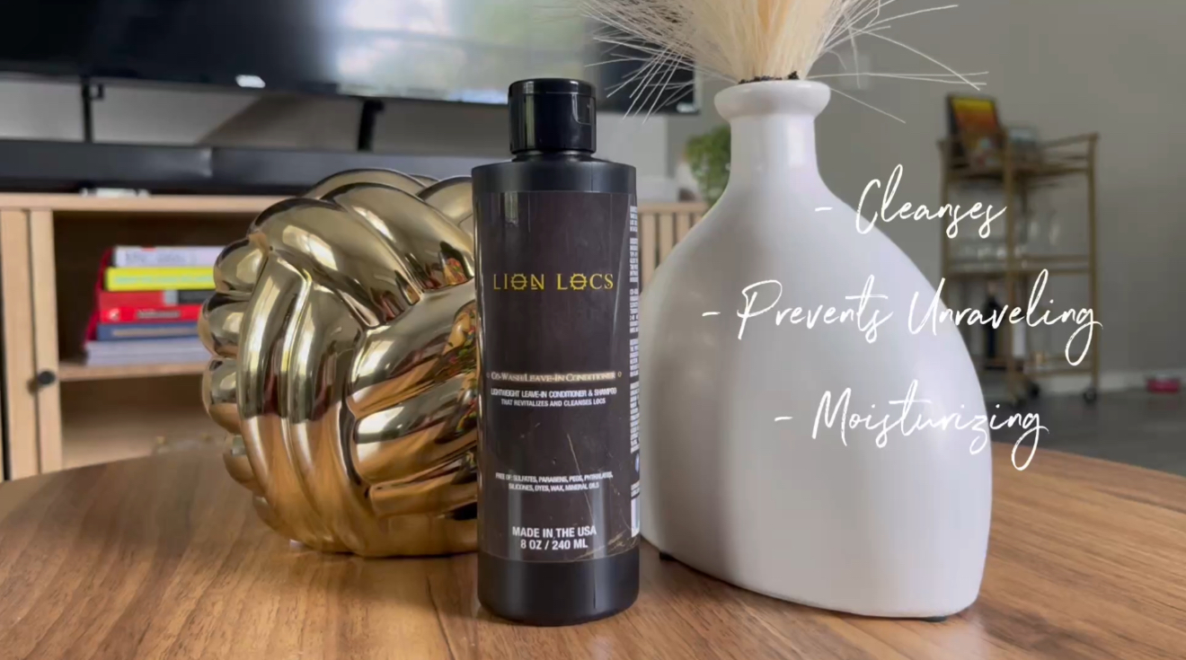 thumbnail video image 3 of Lion Locs Co-Wash Shampoo and Conditioner for Dreadlocks, Dreads, Locs & Natural Hair | Vegan, 3 of 10