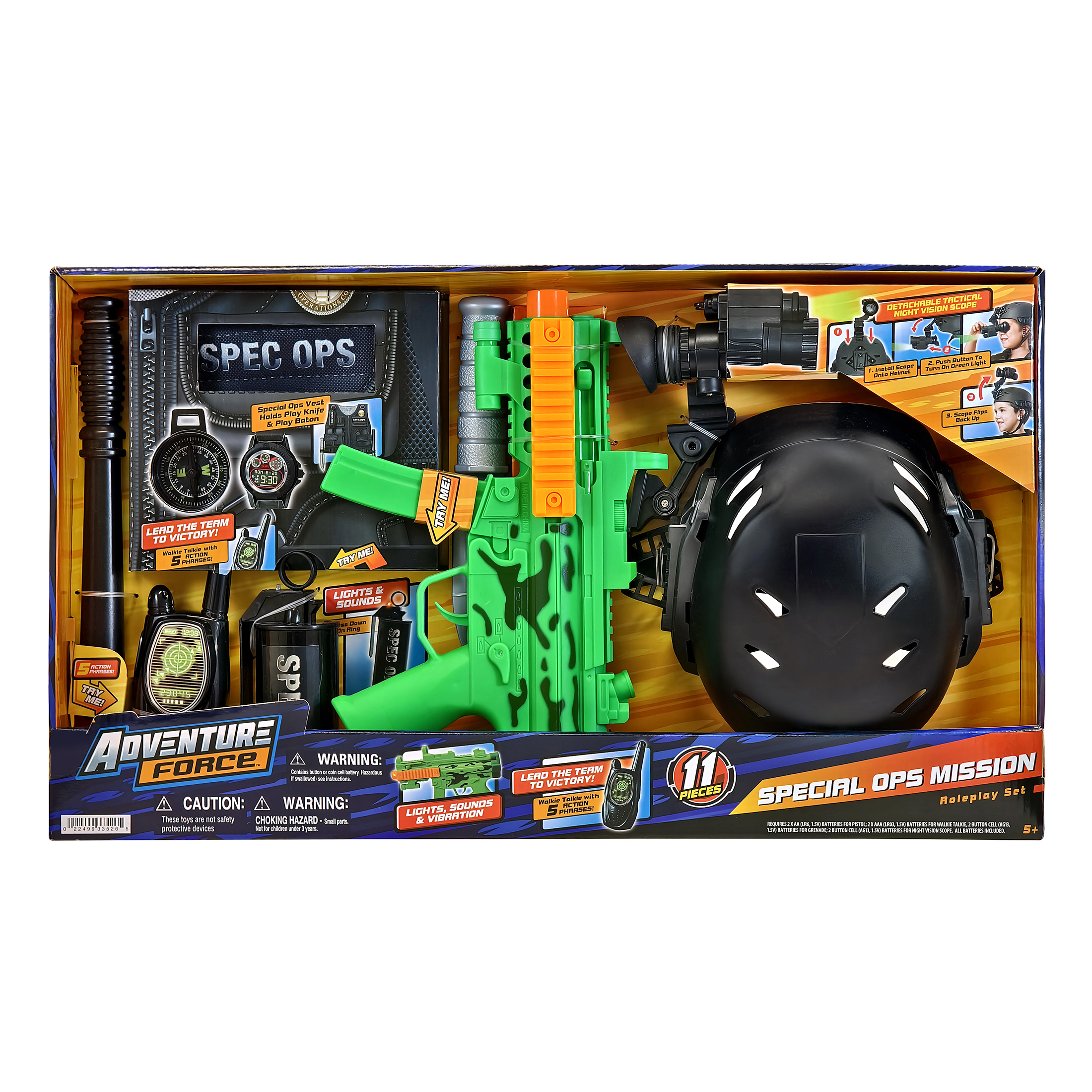 Adventure Force Special Ops Mission Roleplay Set with Lights