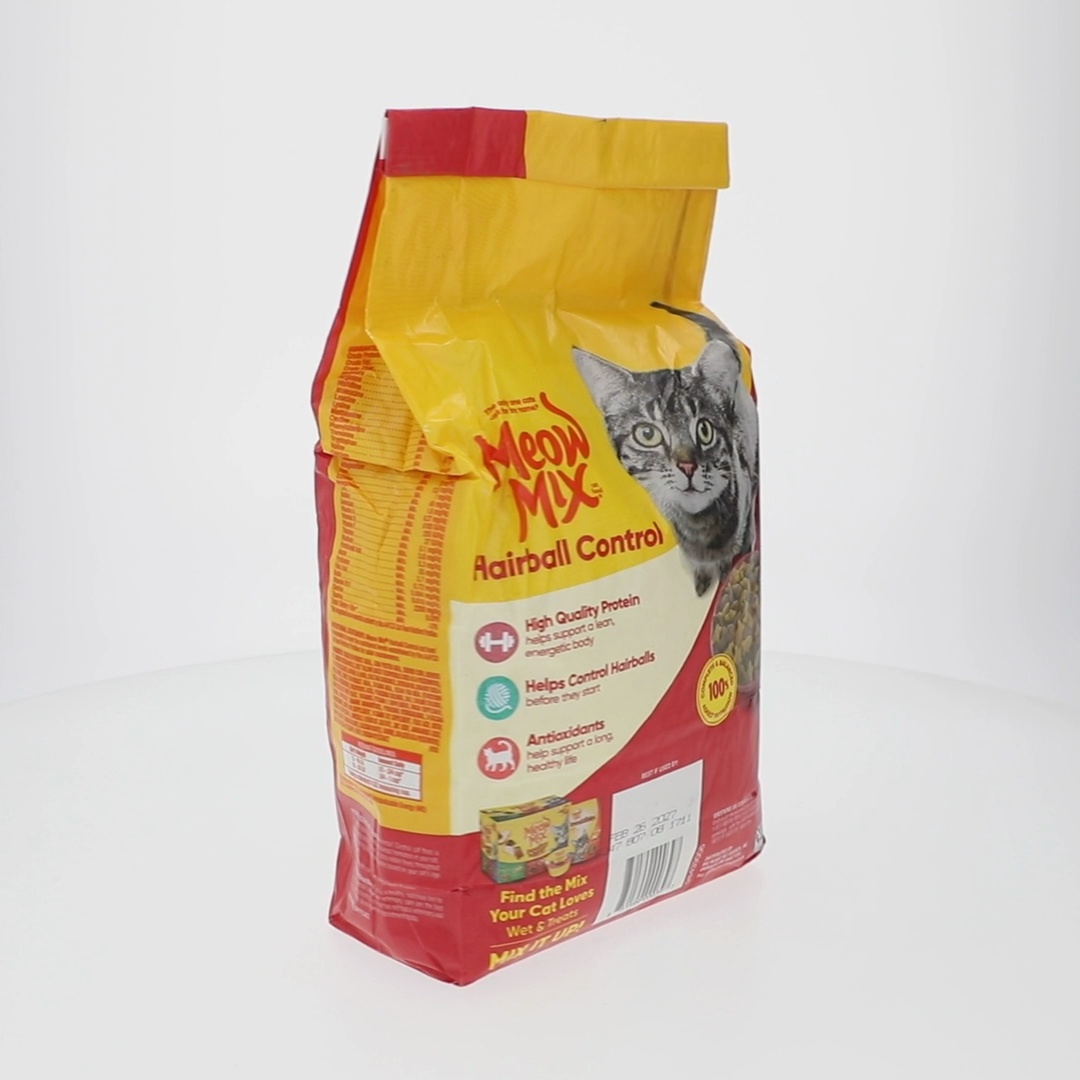 Meow Mix, Dry Cat Food, 3.15 lb, Hairball Control for Adult Cats