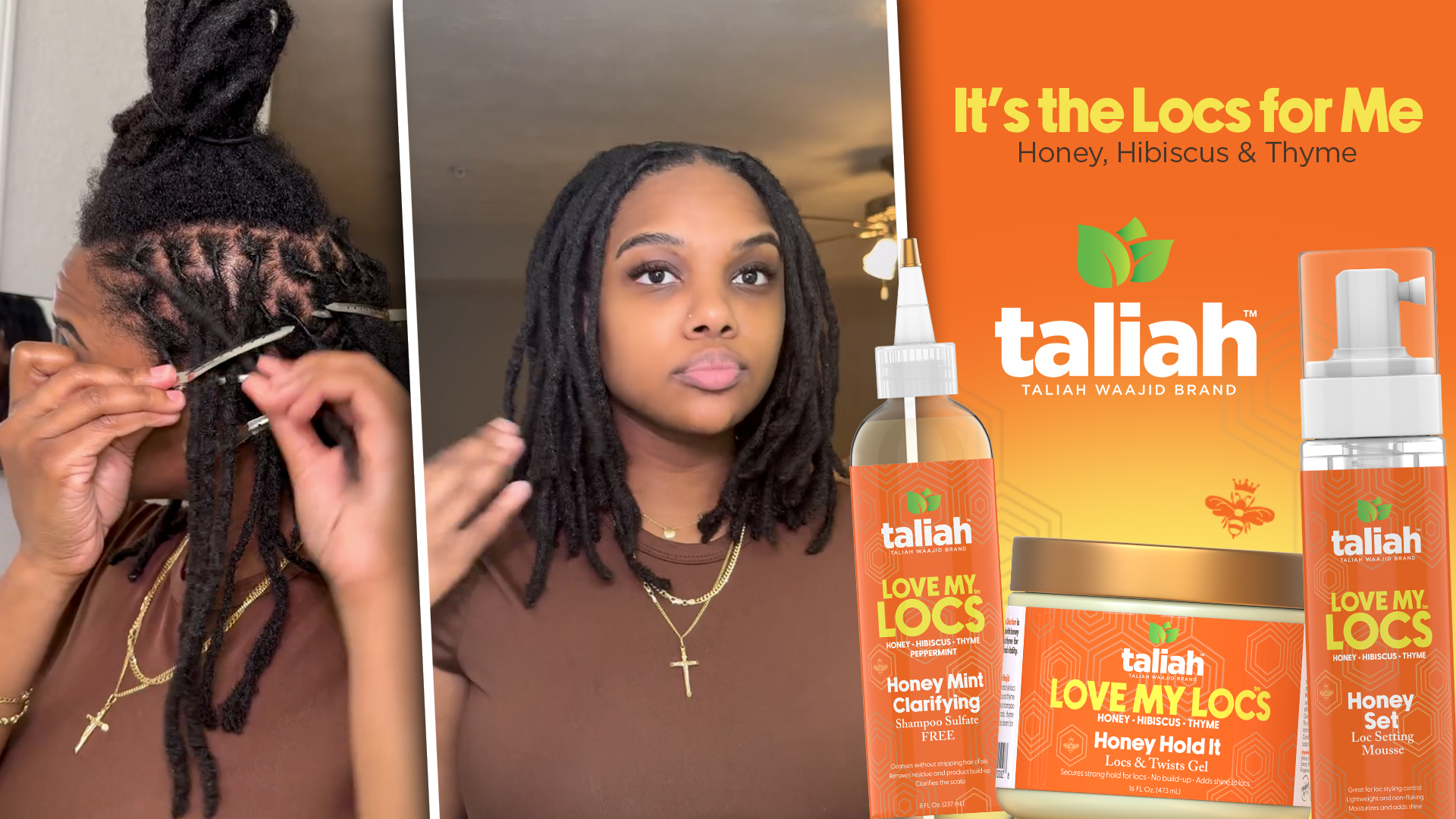 Taliah Waajid Love My Locs Honey Set Loc Setting Mousse - 8 oz