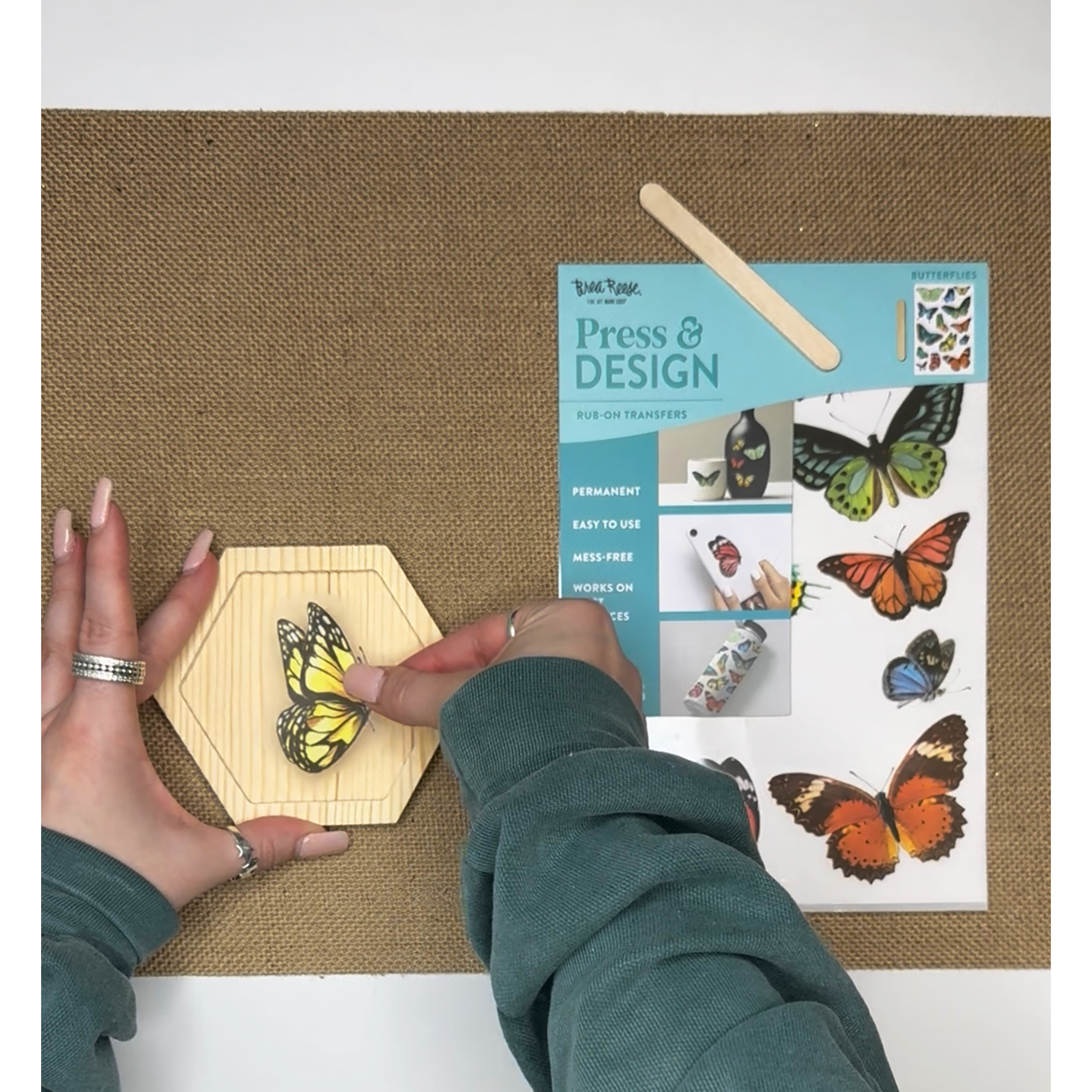 thumbnail video image 2 of Brea Reese Wildflower Rub-On Transfer (23 Count), 2 of 7