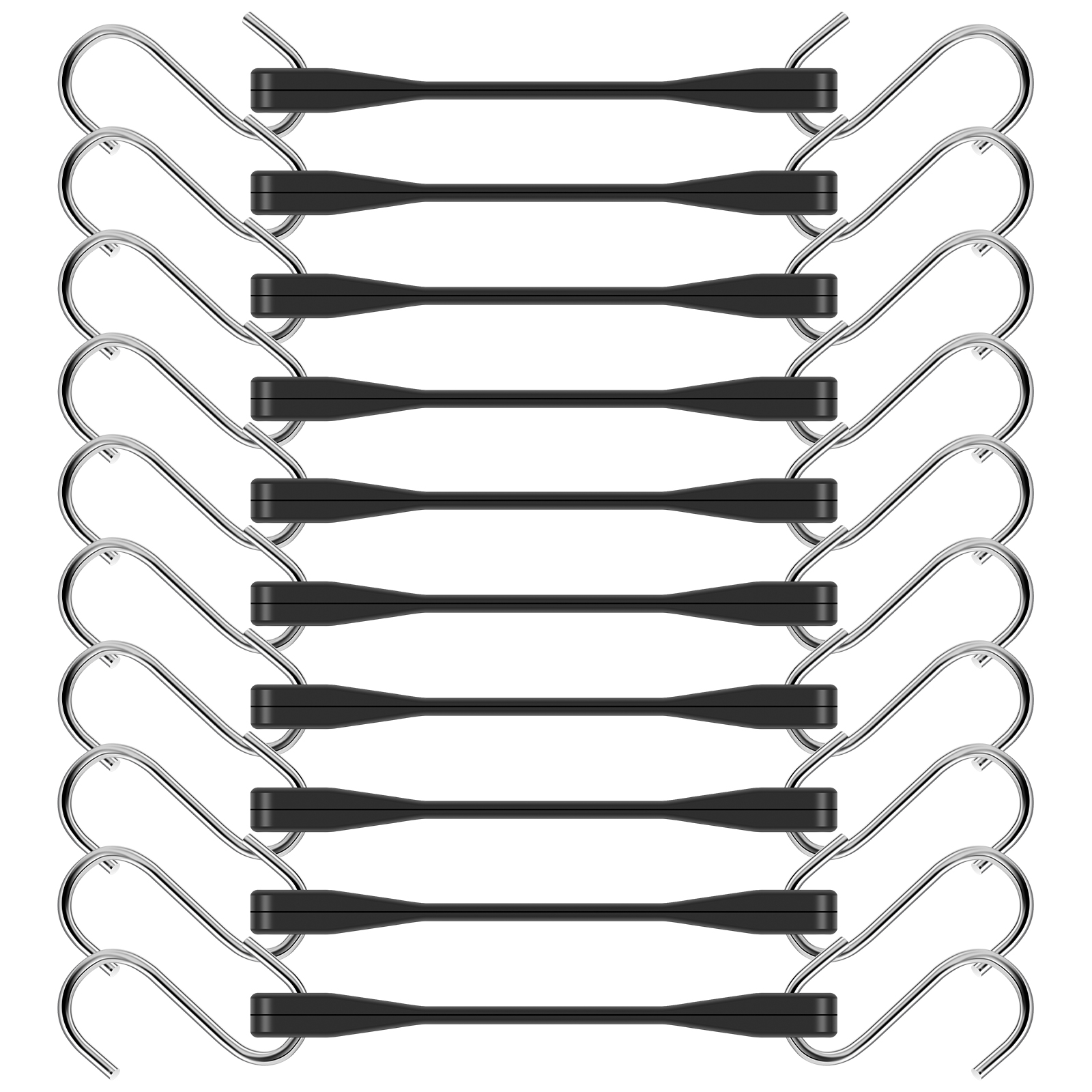 thumbnail video image 2 of FUYGRCJ 10PCS Rubber Bungee Cords 6inch Heavy Duty Rubber Tie Down Straps with S Hook Outdoor Weatherproof Black Bungee Cords with 176 lbs Load EPDM Rubber Cords for Cargo Truck Motorcycle Boat, 2 of 11