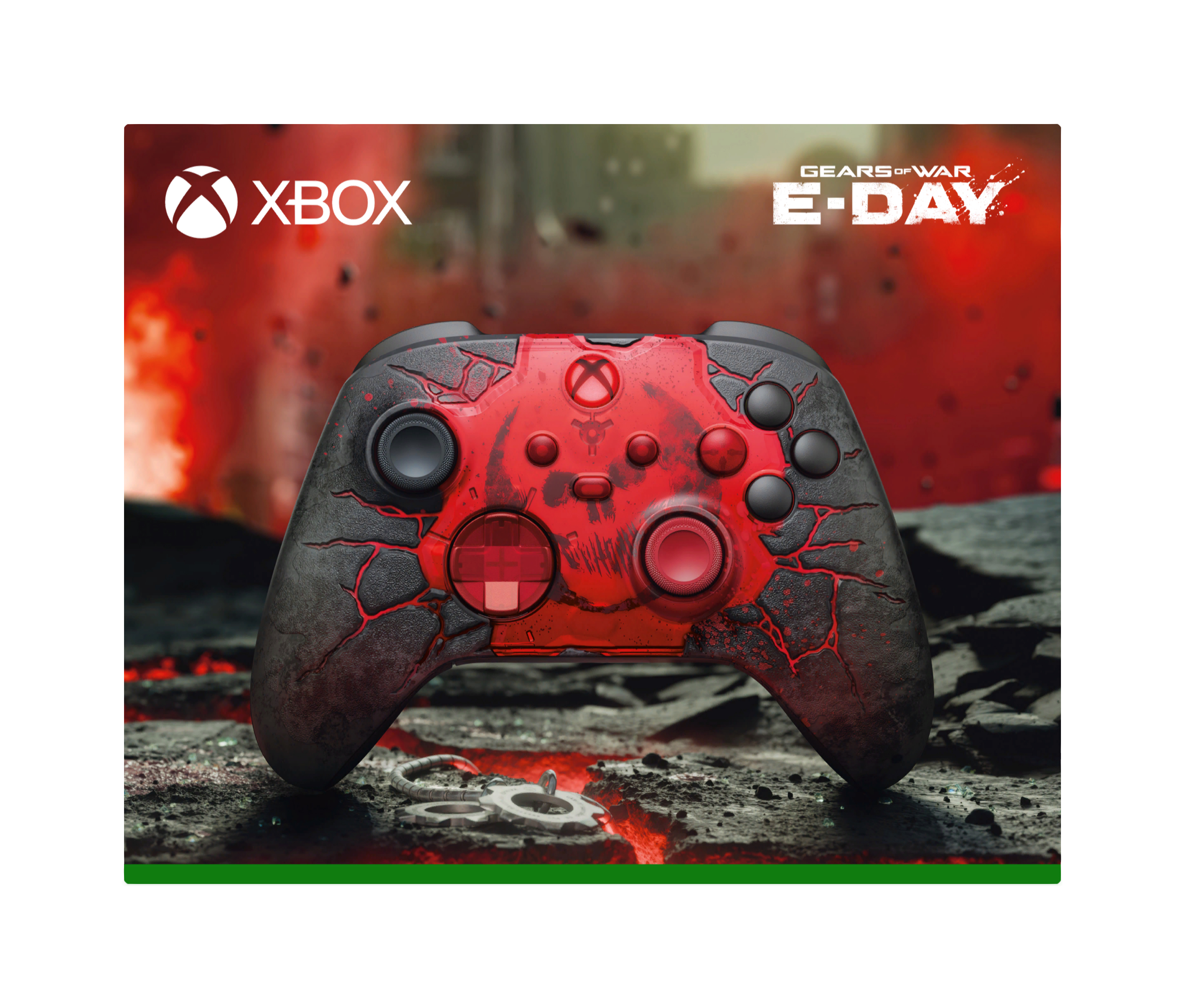 thumbnail video image 2 of XBOX Wireless Controller – Gears of War: E-Day Limited Edition – XBOX Series X|S, XBOX One, PCs, TVs, mobile, and more, 2 of 8