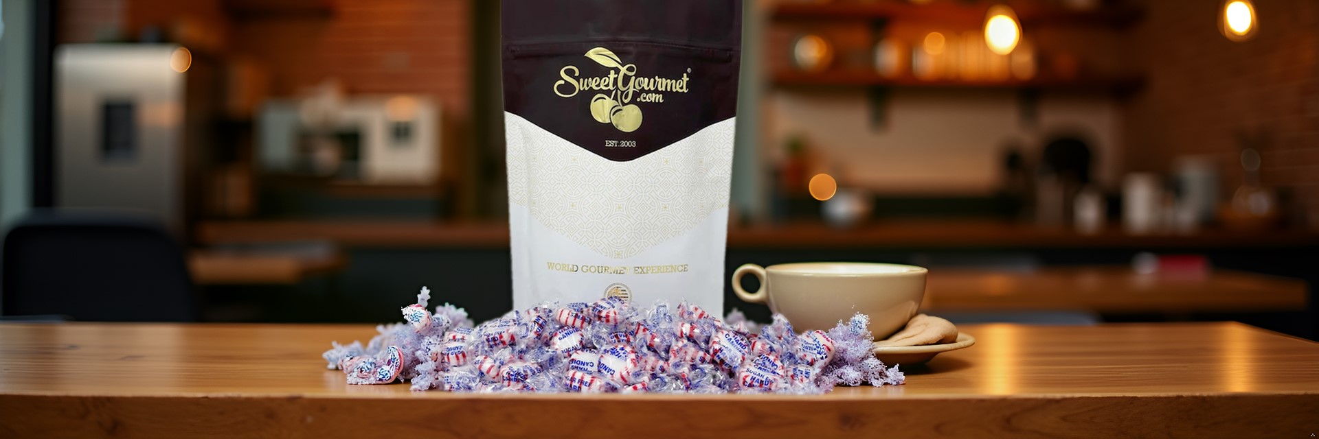 thumbnail video image 2 of SweetGourmet Sugar-Free Peppermint Starlights | Naturally Flavored | 2 Pounds, 2 of 7