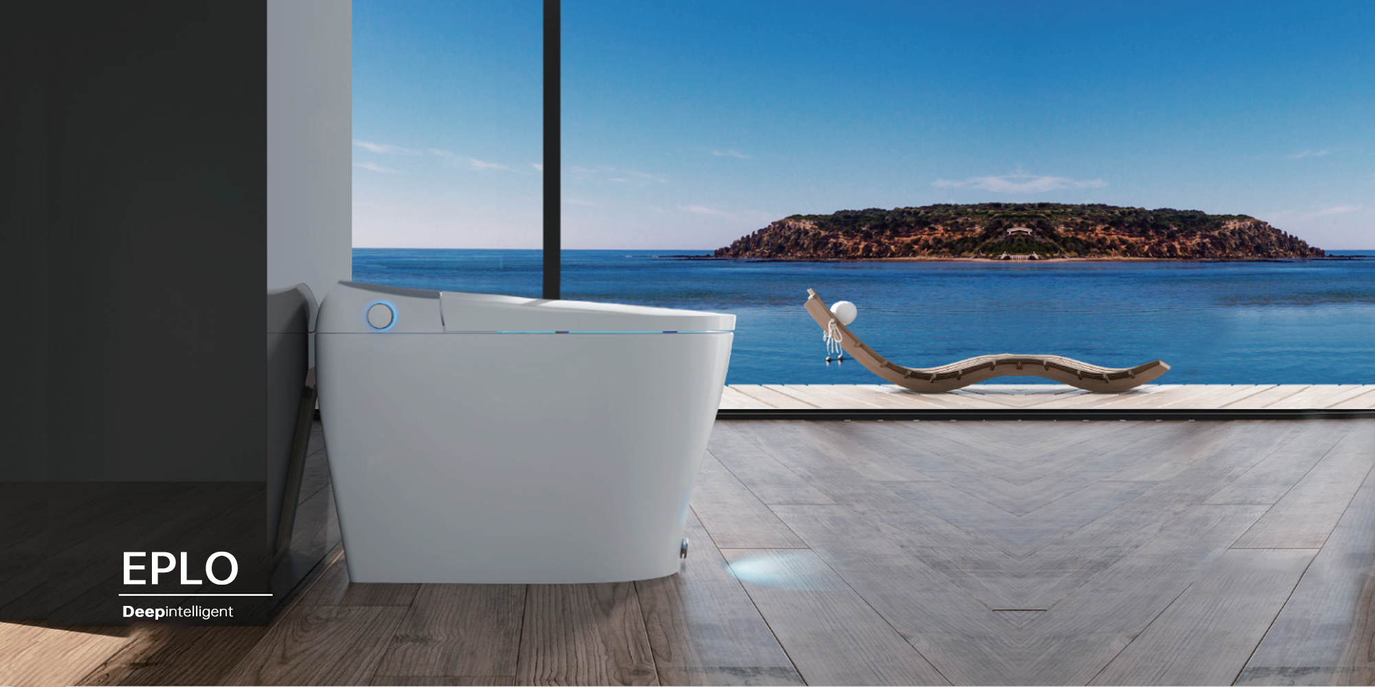 thumbnail video image 2 of Smart Toilet,Off-seat Auto Flush,Heated Seat,Warm Wash, Warm Dryer, Tankless Bidet Toilet for Bathrooms, 2 of 10