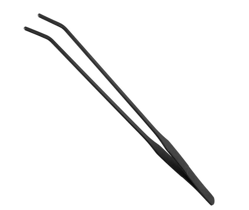 thumbnail video image 2 of Aquarium Tweezers Extra Long 15 inches, Stainless Steel Straight and Curved Tweezers, 2 of 8