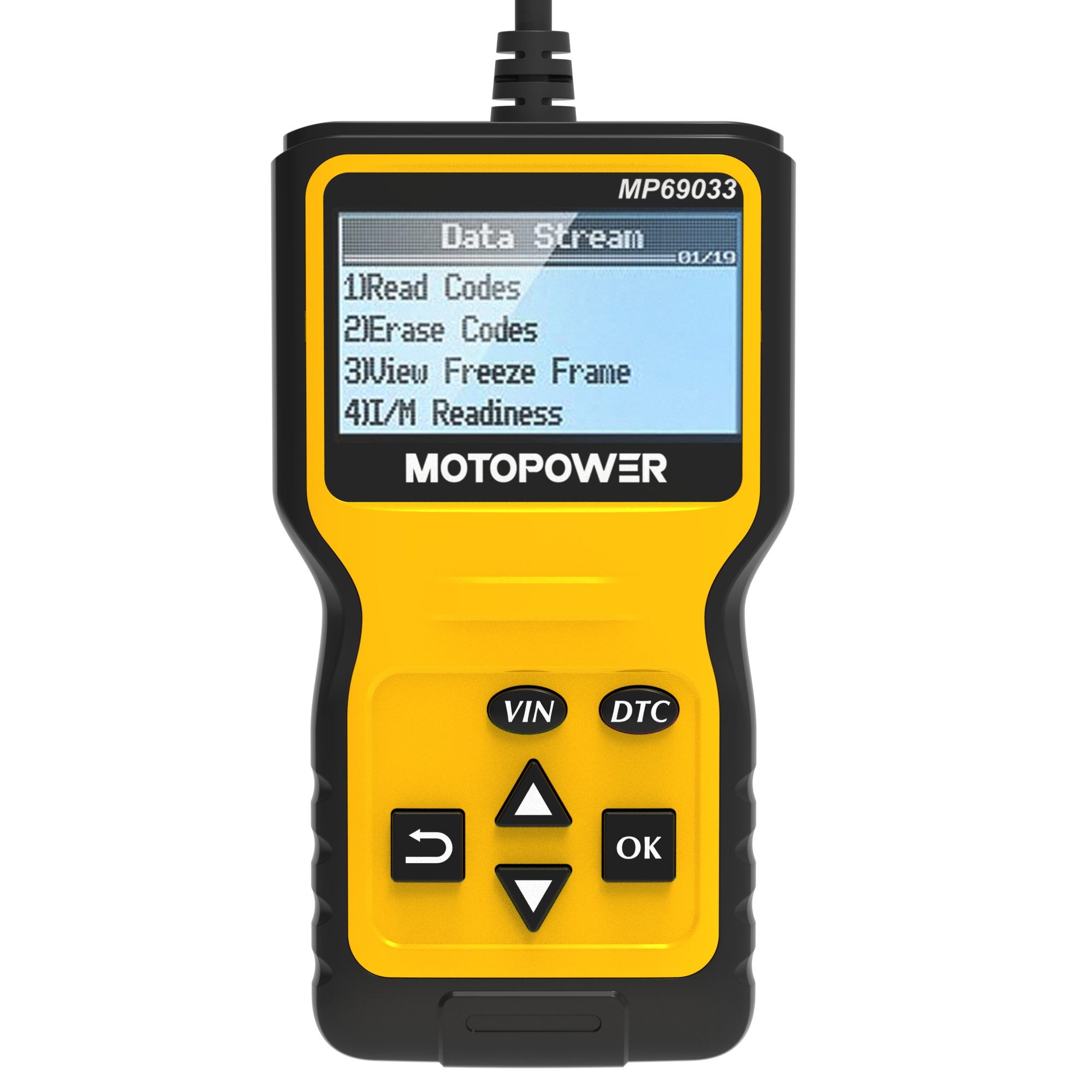 FEATURES/OVERVIEW MOTOPOWER MP69039 Car OBD2 Scanner Code Reader