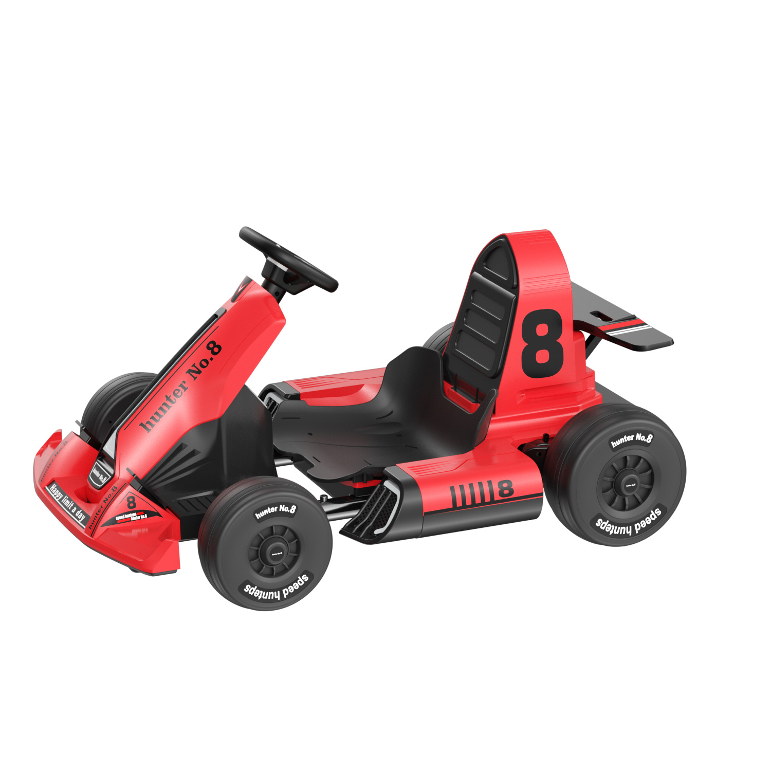 XJD Electric Go Kart 12V 7Ah Battery Powered Pedal Go Karts for 3+ Kids  Adults on Car Electric Vehicle Car Racing Drift Car for Boys Girls with  Bluetooth/FM and Remote Control, Red 