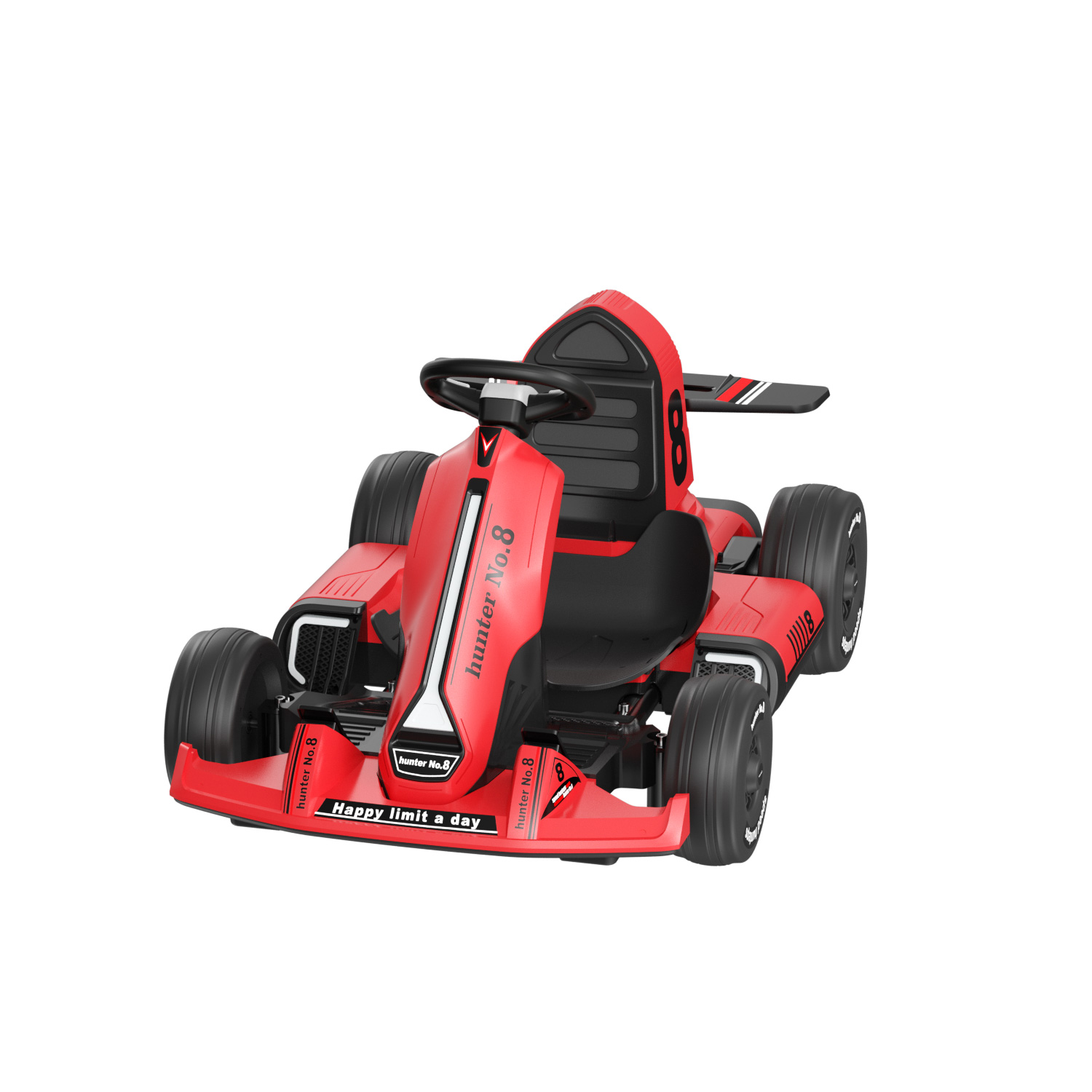 XJD Electric Go Kart 12V 7Ah Battery Powered Pedal Go Karts for 3+