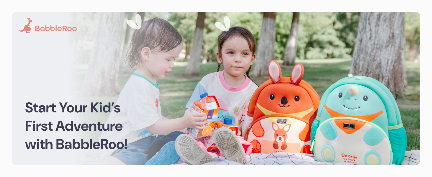 thumbnail video image 2 of BabbleRoo Toddler Backpack for Boys and Girls - Karie the Kangaroo with Leash, 2 of 10