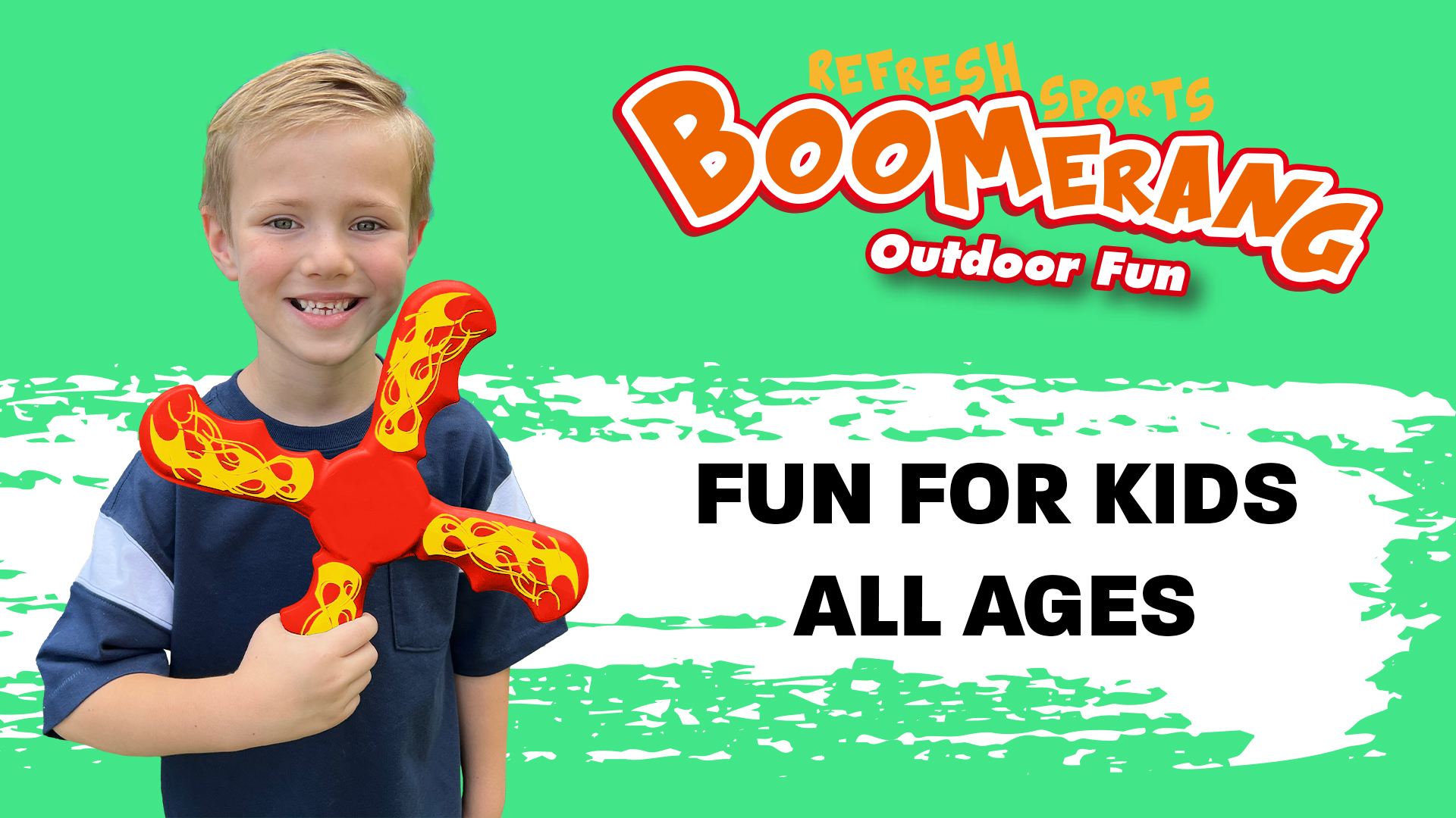 thumbnail video image 2 of Soft Boomerang - Blue - Refresh Sports, 2 of 7
