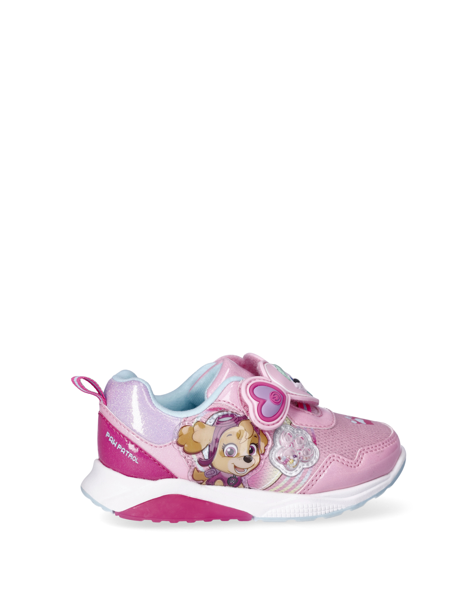 Paw Patrol Girls' Light Up Sneakers - Fuchsia Toddler/Kids Shoes, Size 7 M US, Rubber Sole