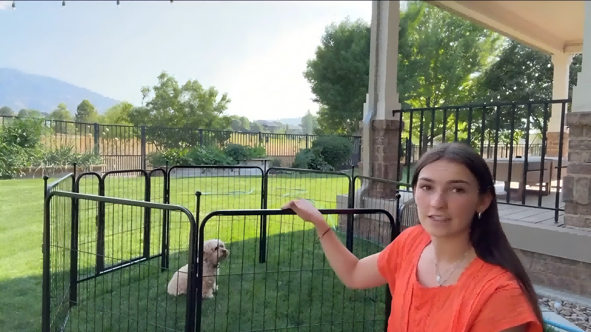 thumbnail video image 2 of Suchown Dog Playpen Outdoor, 16 Panels 32" Height Dog Fence Exercise Pen for Large/Medium/Small Dogs, Pet Puppy Playpen for RV, Yard, Camping, 2 of 14