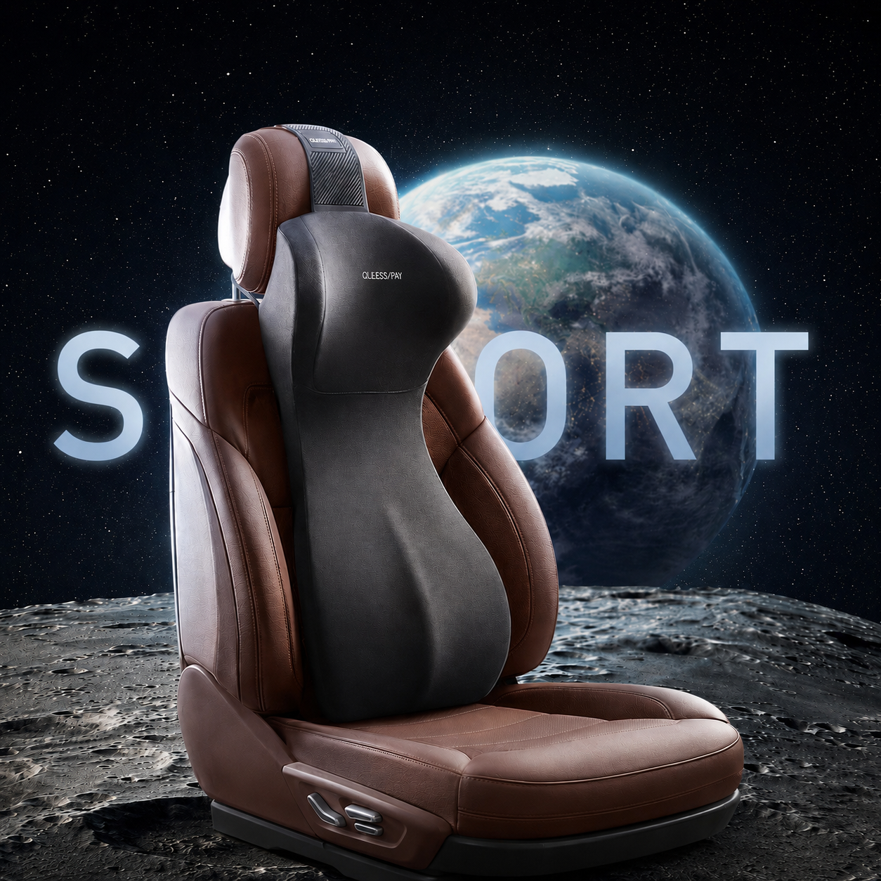 thumbnail video image 2 of QUTOOL Car Lumbar Support Pillow with Headrest, One-Piece Full Back Memory Foam Cushion, S-Curve Support for Cars SUVs Trucks, 2 of 10