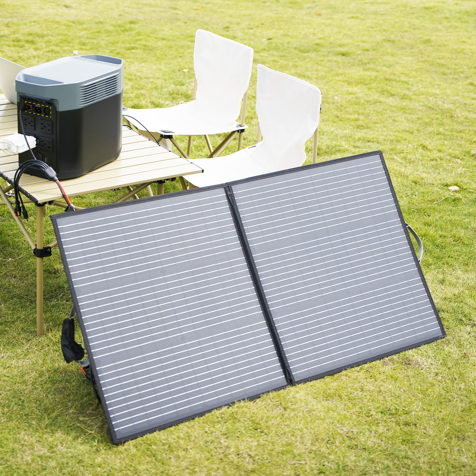 MHPOWOS 110W N-Type Portable Solar Panel Foldable Solar Charger 25.5% ...