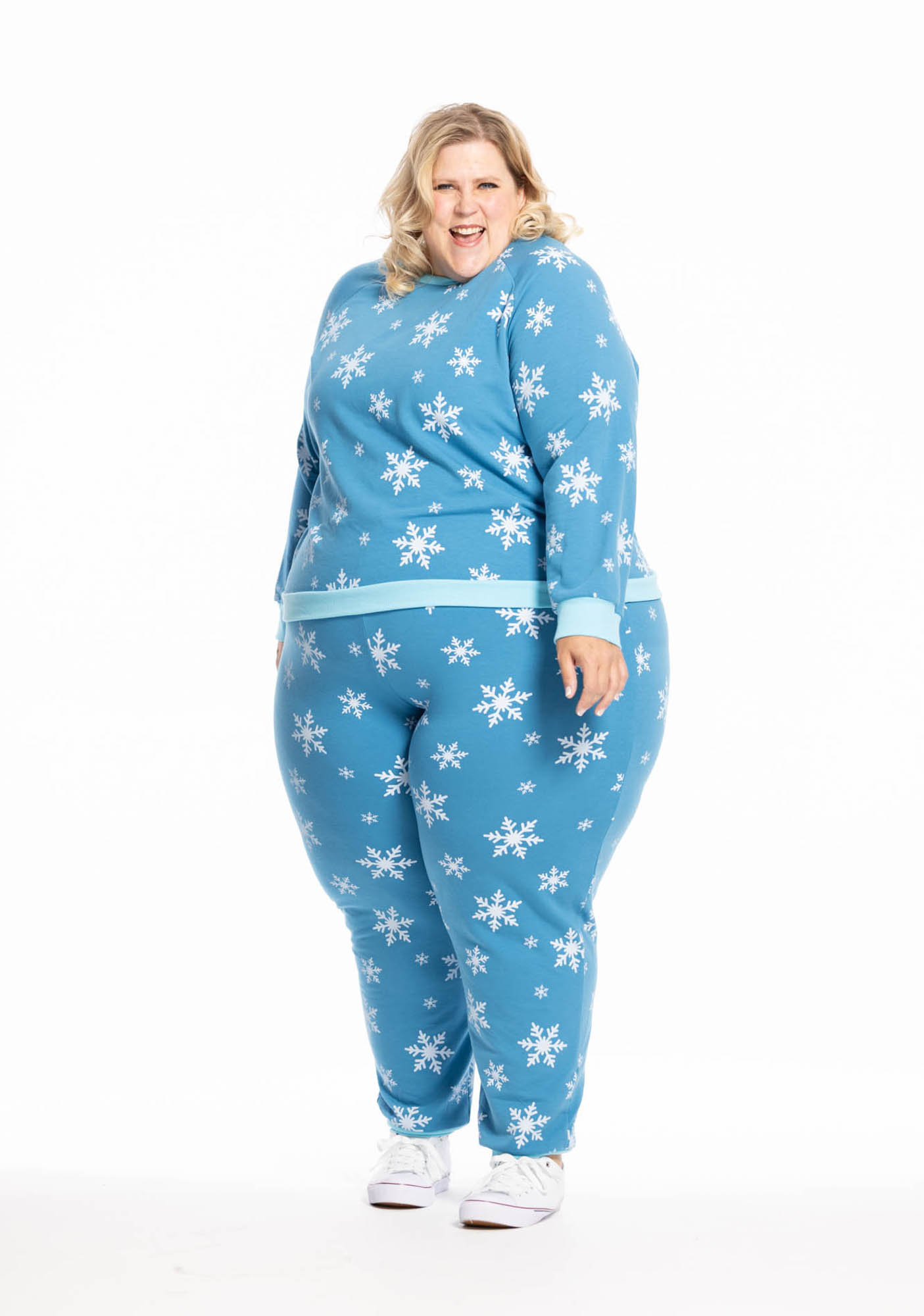 thumbnail video image 2 of Jollidays x Giltter and Lazers Women's Up to Snow Good Sweatsuit, Sizes S - 5X, 2 of 10