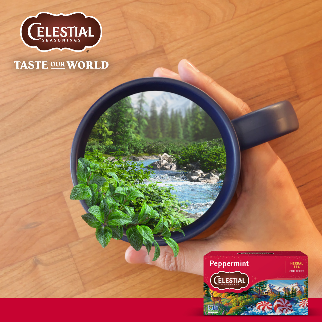 thumbnail video image 2 of Celestial Seasonings Peppermint Caffeine-Free Herbal Tea Bags (20 Count), 2 of 9