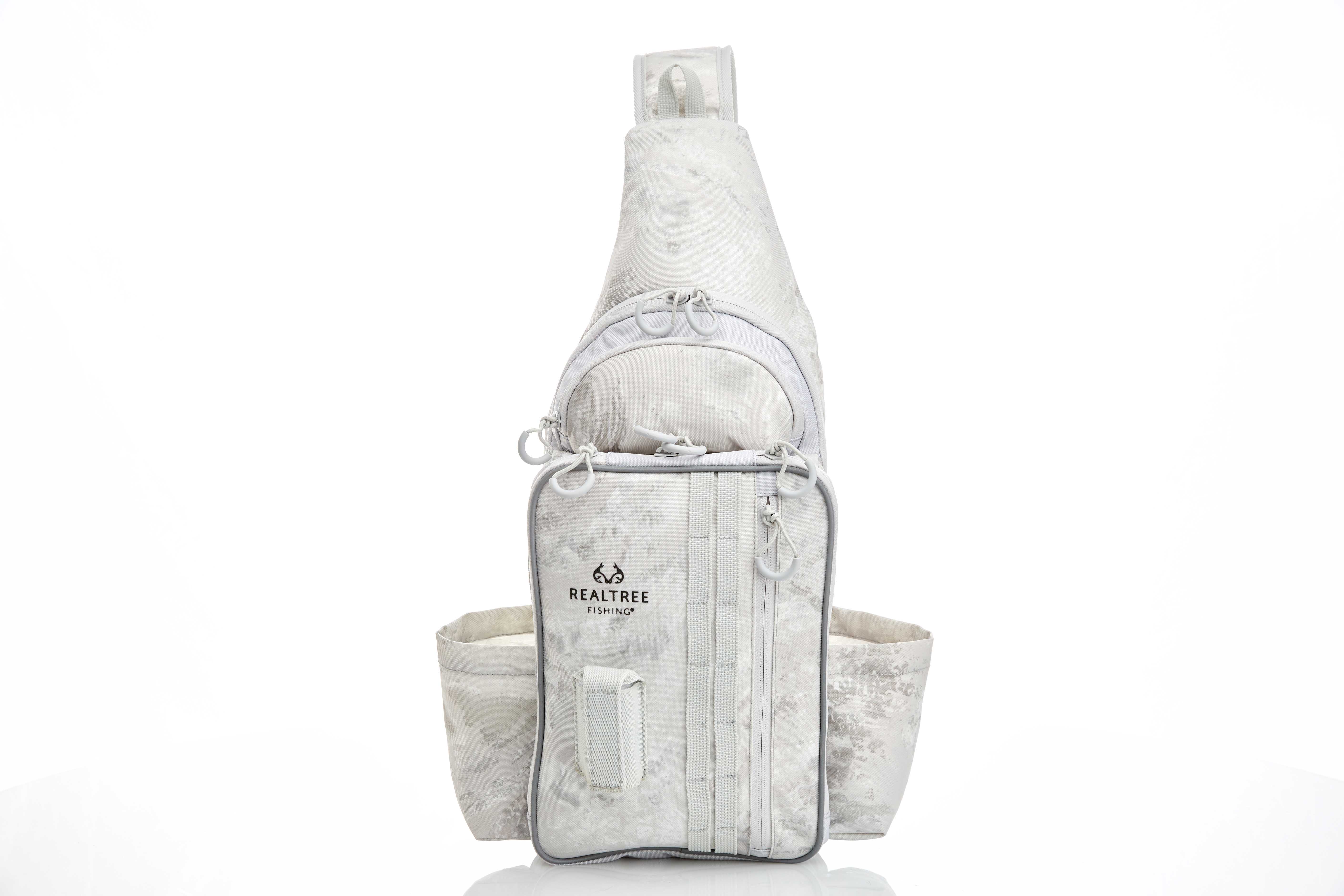 Realtree Aspect Tackle Sling Pack 22 Ltr Whiteout Camo, Unisex, Fishing  Tackle Bag, Polyester 