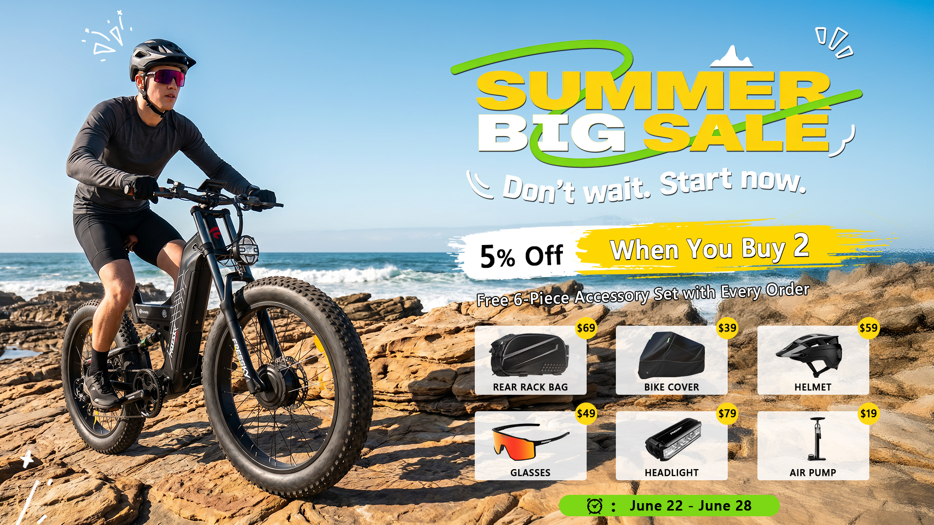 thumbnail video image 2 of FREESKY Dual Motor 60V 30Ah LG Battery 120Mile 260NM Electric Mountain Bike for Adults, Full Suspension,26" Fat Tire All Terrain,Off-Road Ebike, 2 of 9