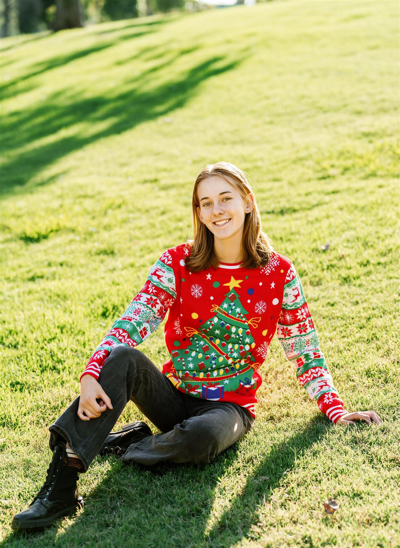 thumbnail video image 2 of Socal Look Women's Ugly Christmas Sweater, Long Sleeve Crew Neck Acrylic Pullover, 3XL, 2 of 10
