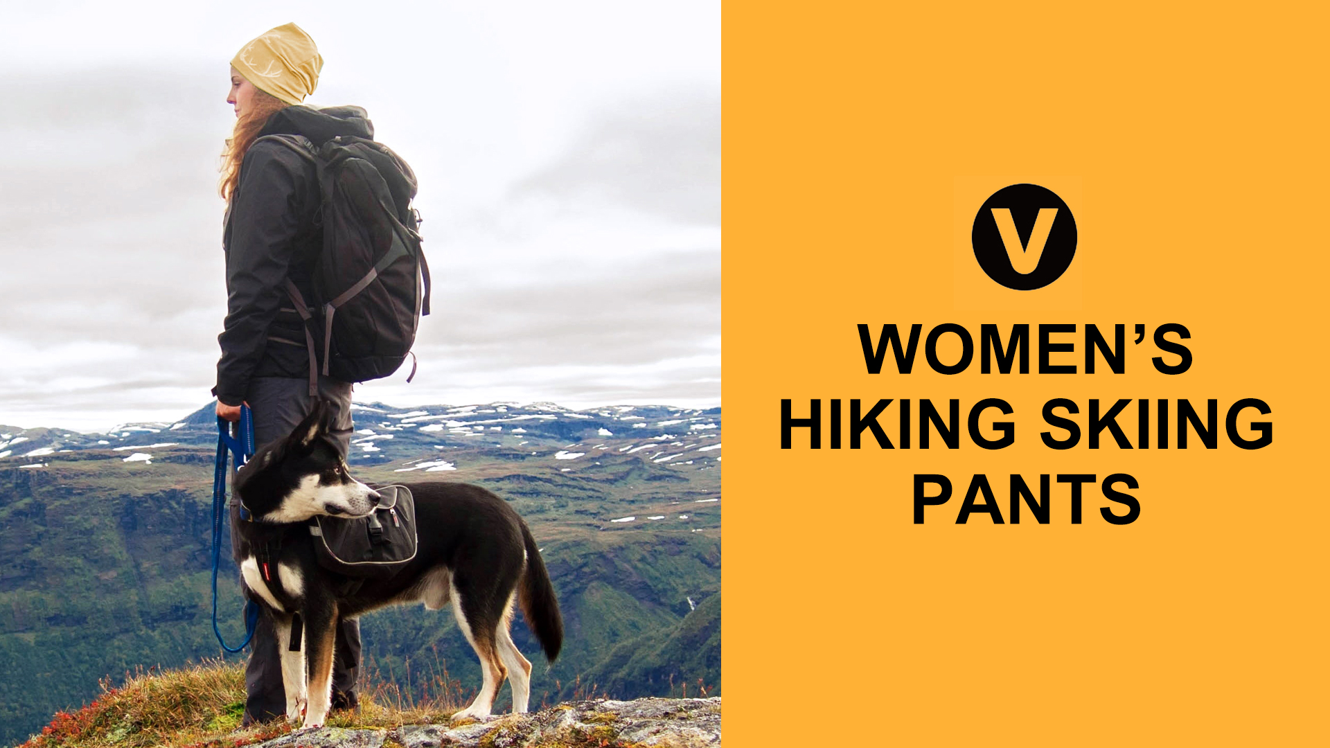 thumbnail video image 2 of Off Road Ventures Women's Fleece Lined Hiking Pants Softshell Waterproof Elastic Waist Snow Ski Pants with Zipper Pockets Outdoor, 2 of 6