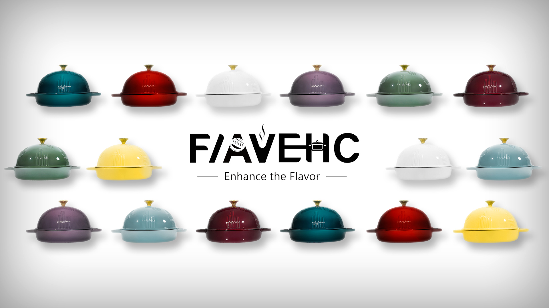 thumbnail video image 2 of Flavehc Bread Oven Cast Iron Bread Dutch Oven with Cloche Lid for Bread Baking Darkcyan Enameled Cast Iron Bread Oven with Dome Lid for Sourdough, 2 of 7