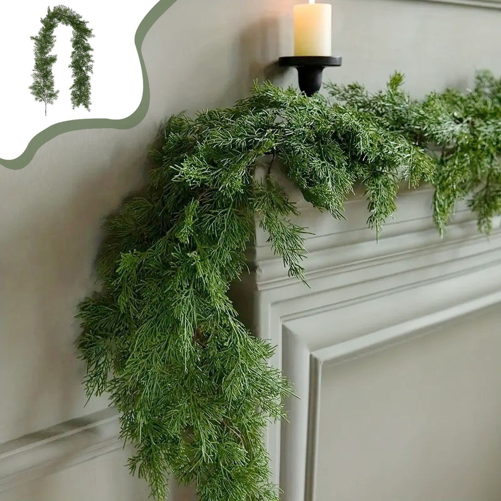 thumbnail video image 2 of PALIFEUR Fall Garland, 78.4 Inch Fall Decor Flower Garland, Fall Decorations Fall Garland for Home, Wicker Rattan Garland for Mantle, Elegant Autumn Garland Thanksgiving Decorations, 2 of 7