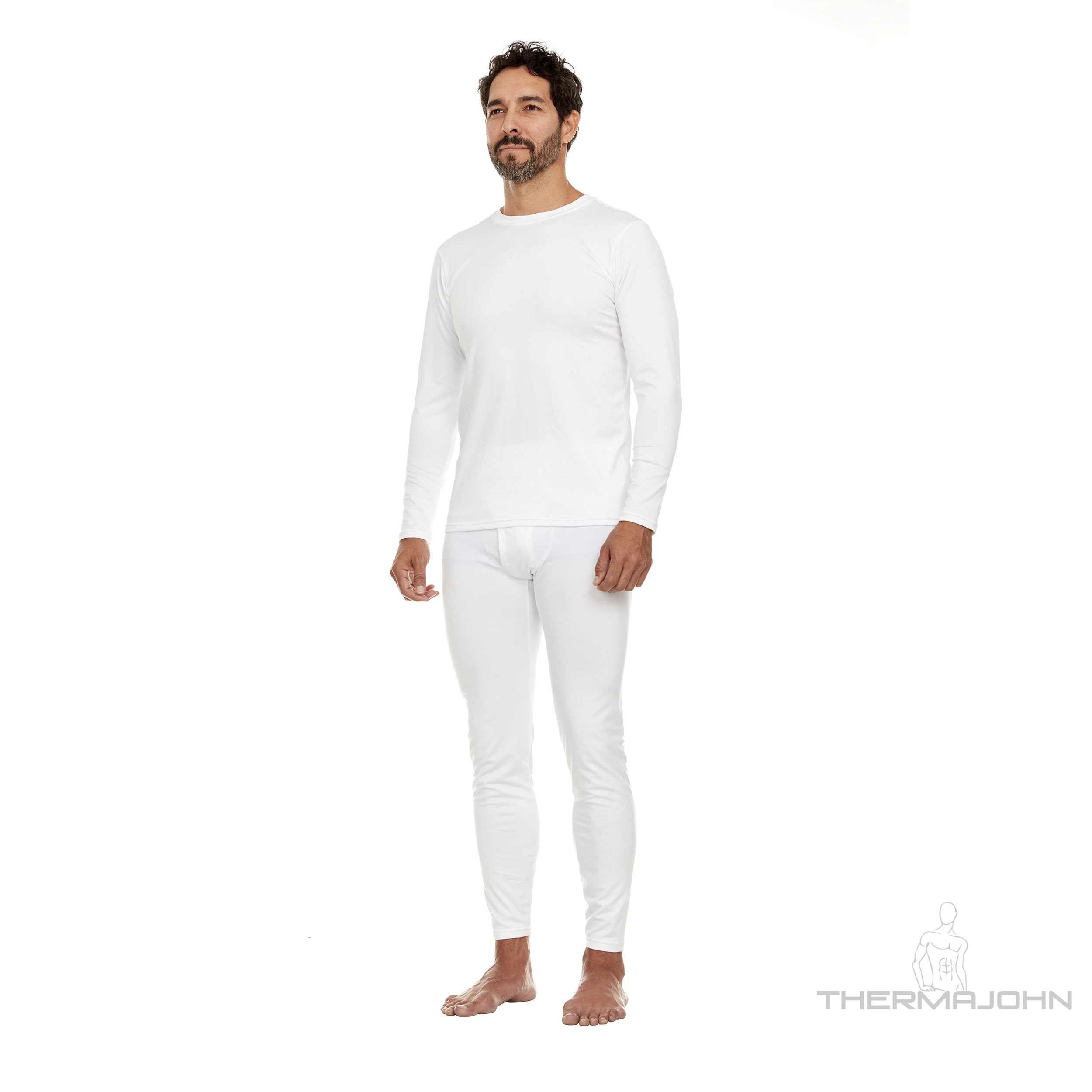 Thermajohn Long Johns Thermal Underwear for Men Crewneck Set (XS-4XL) 