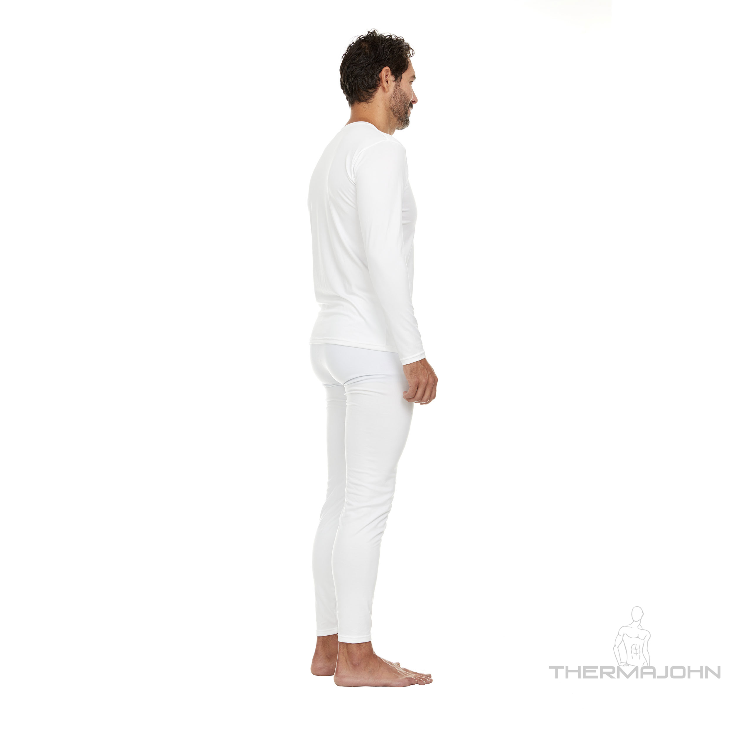 Thermajohn Long Johns Thermal Underwear for Men Crewneck Set (XS-4XL) 