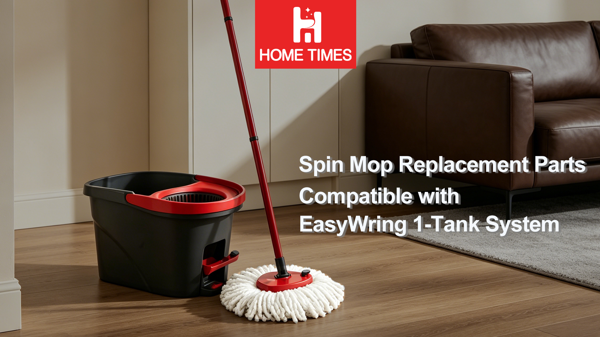 thumbnail video image 2 of Spin Mop Replacement Heads Compatible with O Cedar EasyWring, Microfiber Refills, Machine Washable, 3 Pack, 2 of 9