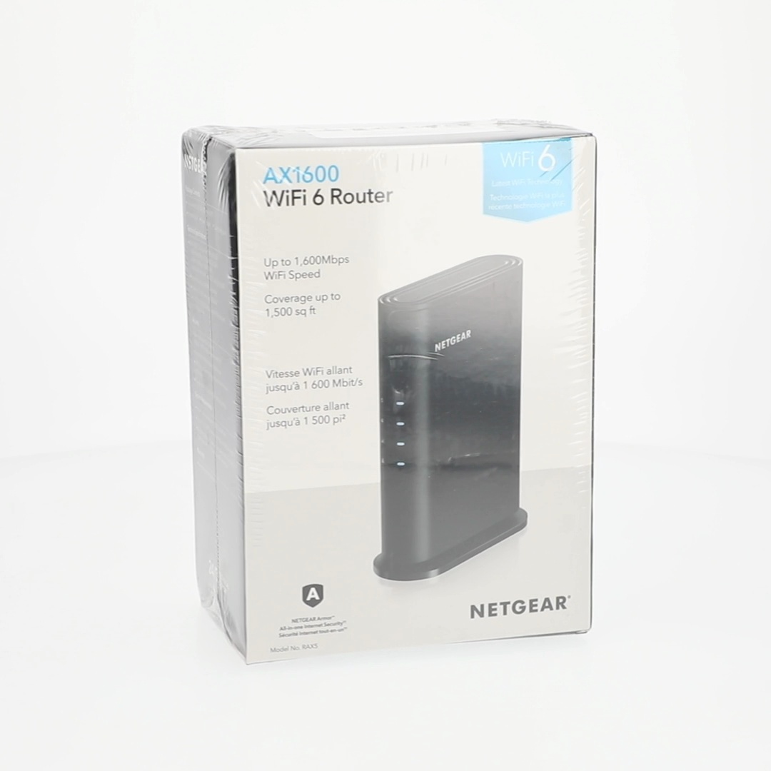 NETGEAR WiFi 6 Router (RAX5) – Security Features, AX1600 Wireless