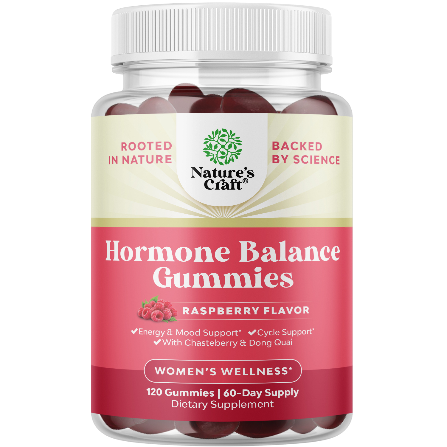thumbnail video image 2 of Natures Craft Hormone Balance for Women, Menopause Relief & Feminine Balance Gummies, 120 Count, 2 of 10