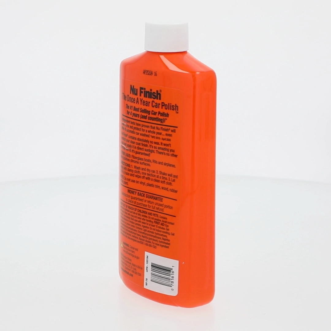 Nu Finish The Once A Year Car Polish 4本 Free Shipping! Nu Finish Car Polish, 16 oz, The Once A Year Car
