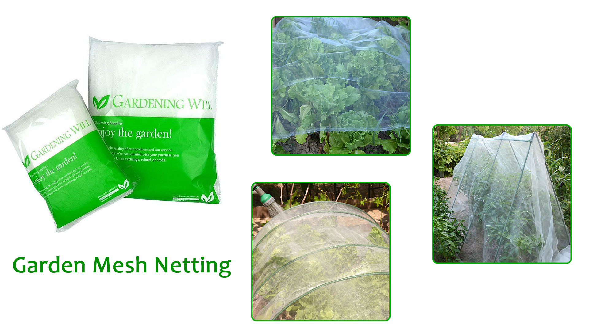 thumbnail video image 2 of 8Ftx 25Ft Mosquito Bug Insect Bird Net Barrier Hunting Blind Garden Netting for Protect Your Plant Fruits Flower, 2 of 4