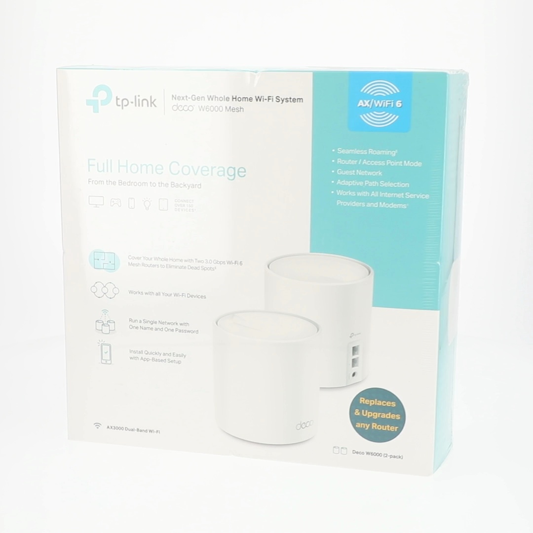 TP-Link Wi-Fi 6 AX3000 Deco W6000 Whole Home Mesh Router System (2