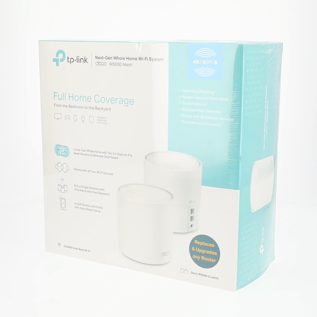 TP-Link Wi-Fi 6 AX3000 Deco W6000 Whole Home Mesh Router System (2