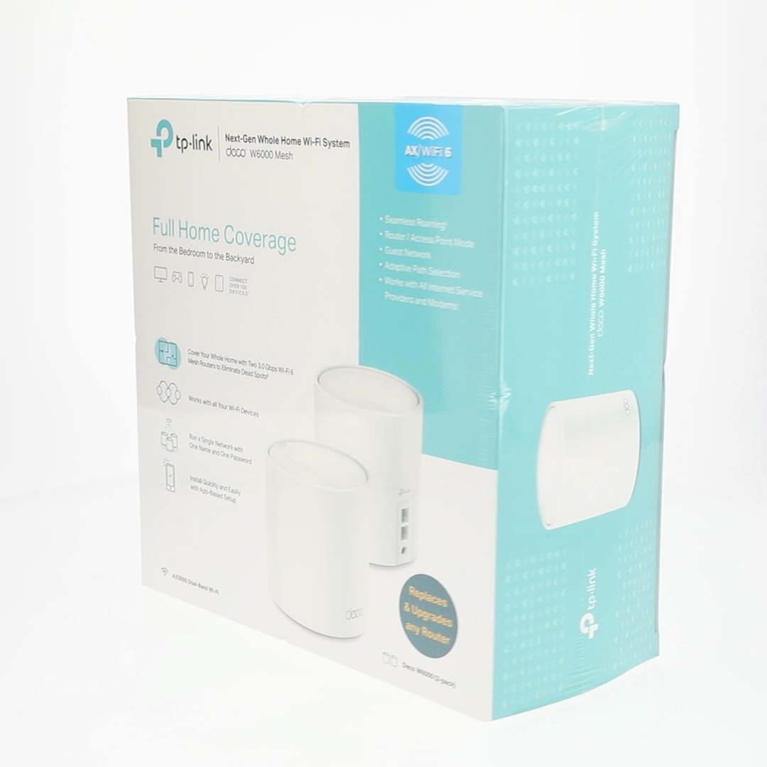 TP-Link Wi-Fi 6 AX3000 Deco W6000 Whole Home Mesh Router System (2