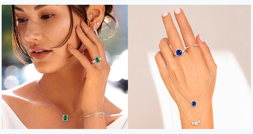 thumbnail video image 2 of Bestyle Pure 925 Sterling Silver Pendant Necklace Square Cut Crystal Birthstone Necklaces July Purple Red Ruby Valentins Day Birthday Gift, 2 of 8