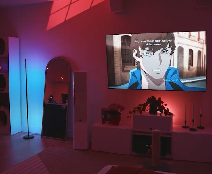 thumbnail video image 2 of Nanoleaf Matter Smart Multicolor Floor Lamp LED Light for Indoor Use, Modern Style, 2 of 9