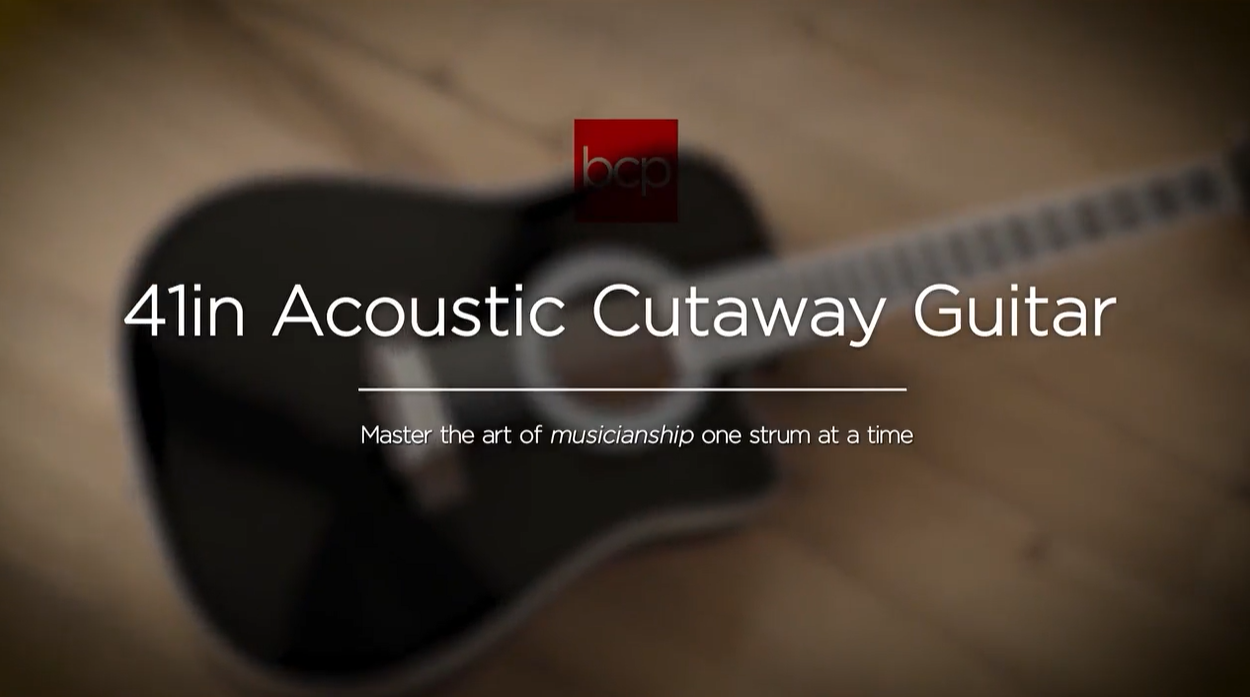 thumbnail video image 2 of Best Choice Products 41in Full Size Beginner Acoustic Guitar Set with Case, Strap, Capo, Strings - Natural, 2 of 9